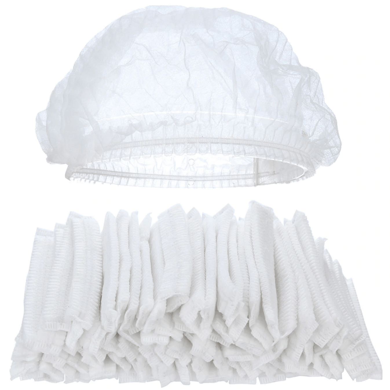 Nylon Hair Net Cap White Color 100 Pieces X 10 Packts QUPLAST