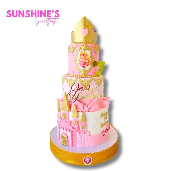 3 Tier Fondant Princess Cake