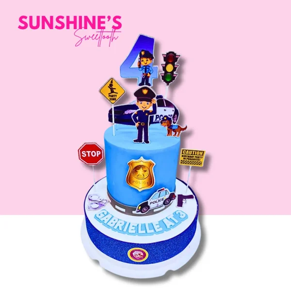 Police Theme Cake