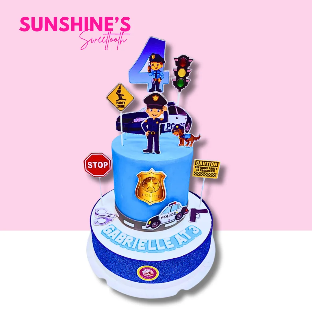 Police Theme Cake