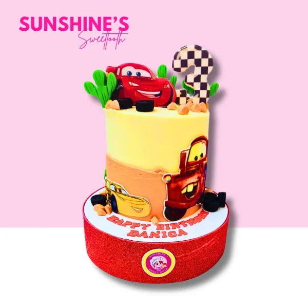 Mcqueen Cars Buttercream Cake