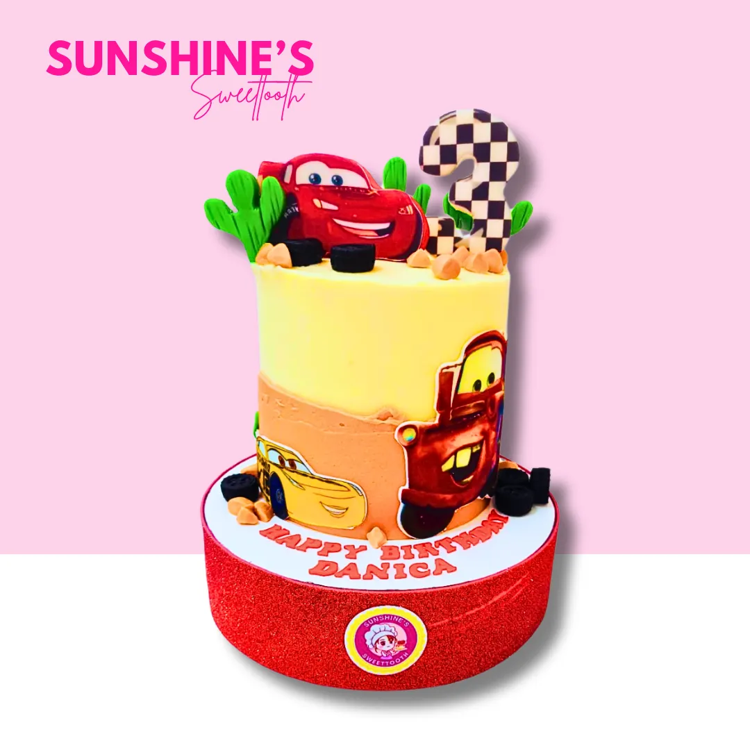 Mcqueen Cars Buttercream Cake