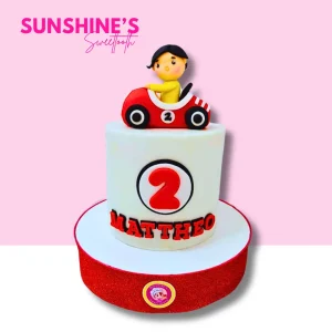 Vintage Race Car Cake