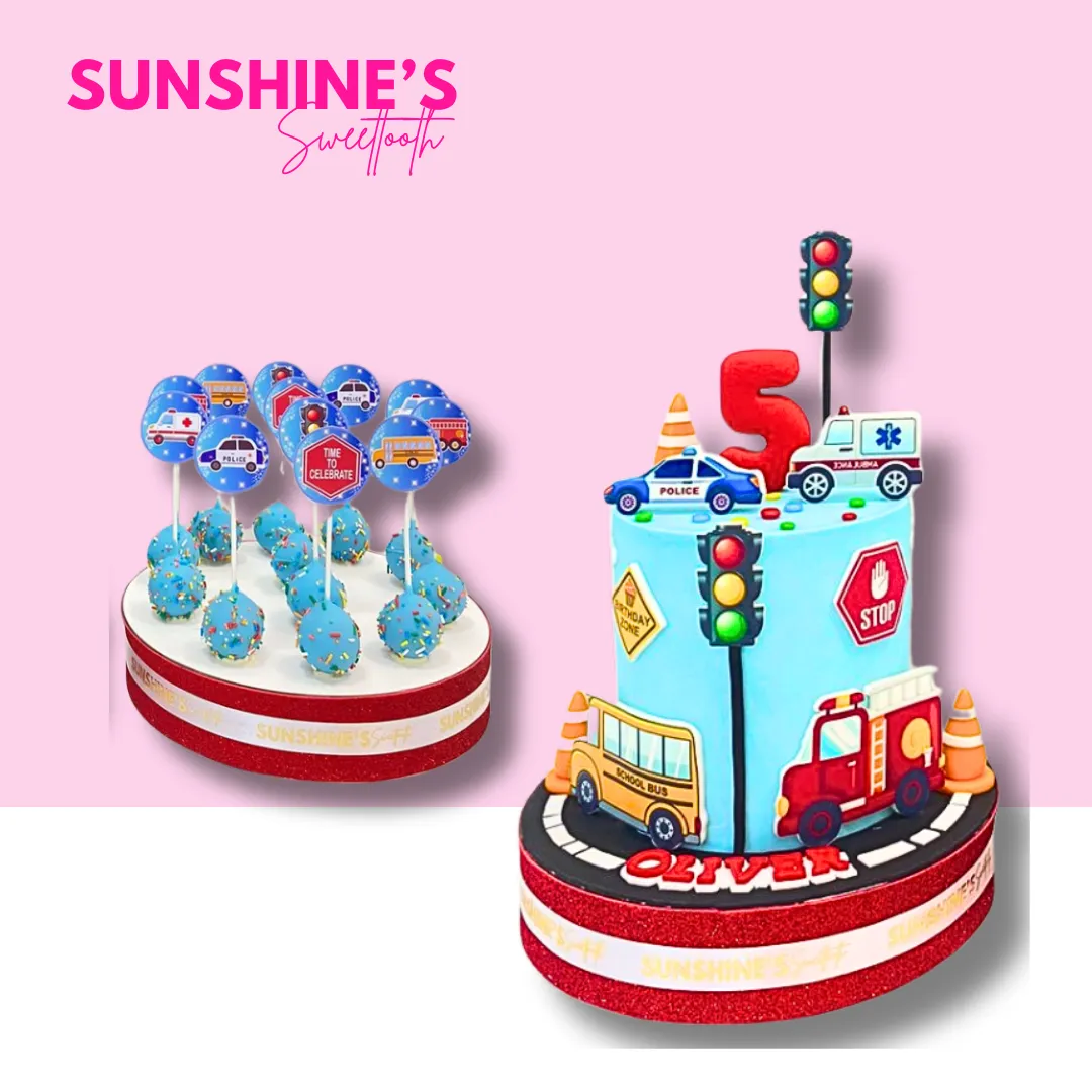 Cars Transport Cake Set
