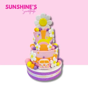 Retro Camper Van 2- Tier Cake